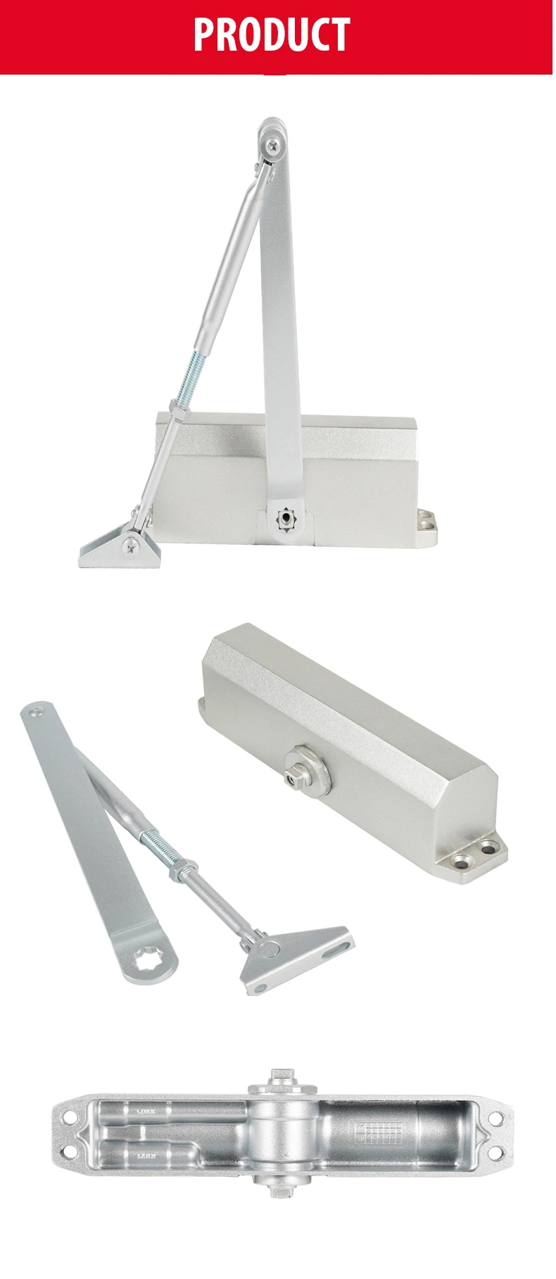 Fire Rated Door Closer UL Listed 5 Years Warranty 45-65kg