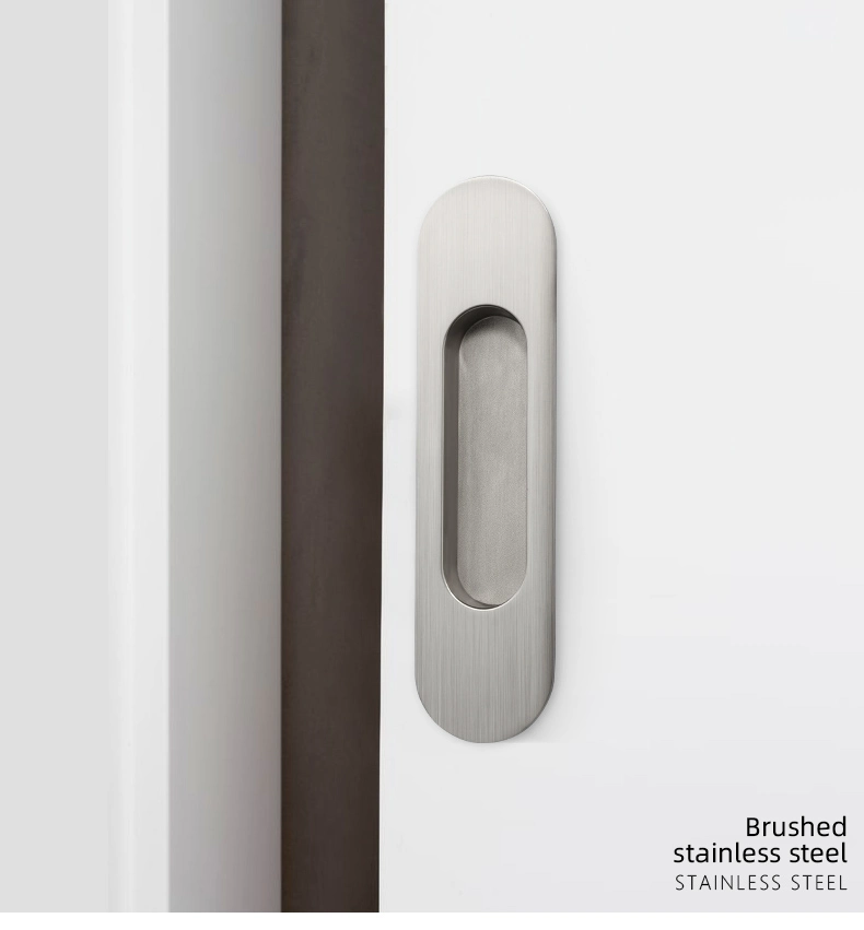 Customized China Factory Round Hidden Flush Mount Cabinet Pulls Brass Embedded Sliding Drawer Door Handles //
