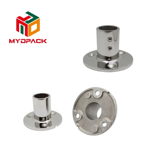 Yacht Railing Stainless Steel Base Cylindrical Pipe Base Circular Pipe Seat Marine Hardware 
