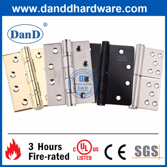 UL Listed Manufacturer Fire Rated Stainless Steel Fitting Door Hinge Hydraulic Door Closer Panic Exit Push Bar Lock Construction Wood Door Building Hardware