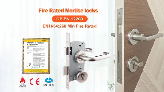 CE En12209 Stainless Steel Cylinder Mortise Door Lock Set for Security Door 
