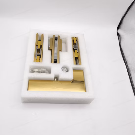 China Manufacturer Wholesale Customized Bathroom Accessories Glass Door Bottom and Top Corner Center Stainless Steel Hardware Patch Fitting