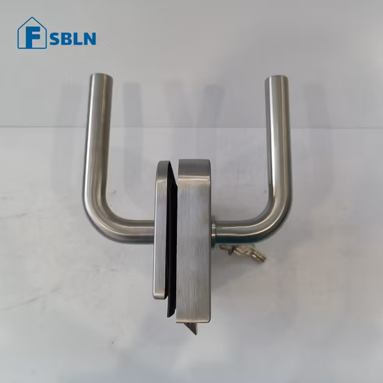 Glass Door Lock Aluminum Lock Set Zinc Alloy Mortise Door Handle Lock Patch Fitting