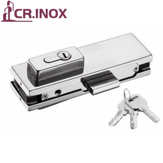 High Quality Stainless Steel Frameless Glass Door Patch Lock Fittings 
