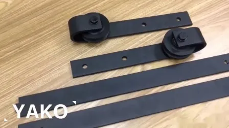 Rustic Style Flat Track Sliding Barn Door Hardware Barn Door System 