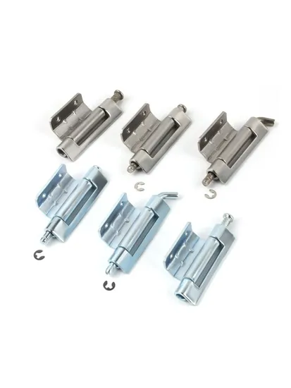 Zinc Plated Steel Detachable Hinge with Knurled Pin for Distribution and Control Cabinets