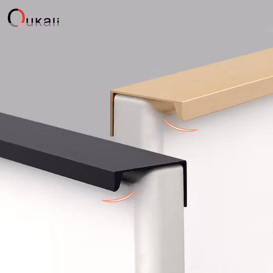 Concealed Aluminum Profile Furniture Pull Handle for Door, Cabinet, Cupboard, Drawer, Kitchen etc.