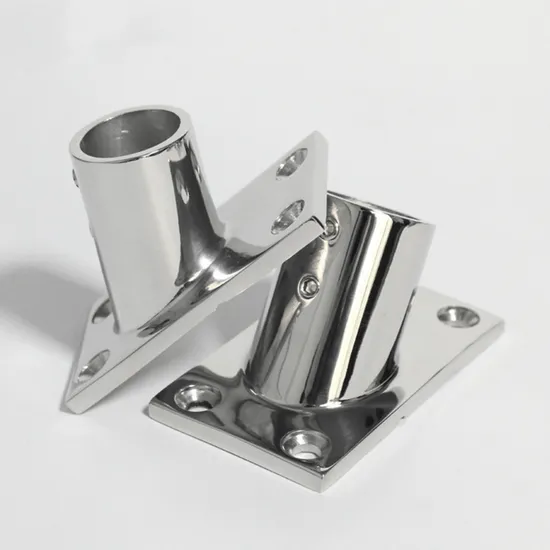 Stainless Steel Deck Hardware Flange Base Railing Compass Hardware 