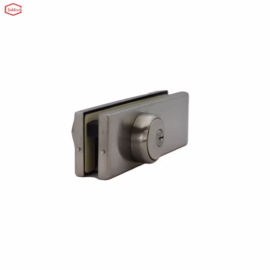 Commercial Swing Glass Door Center Lock Stainless Steel Patch Fitting