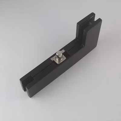 Matt Black Manufacturer Glass Door Clamp Tempered Glass Door Accessories Patch Fitting Lock Frameless Glass Patch Fitting