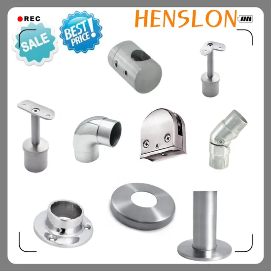 Handrail Tube Stainless Steel Glass Holder Bracket Stair Glass Railing Hardware 